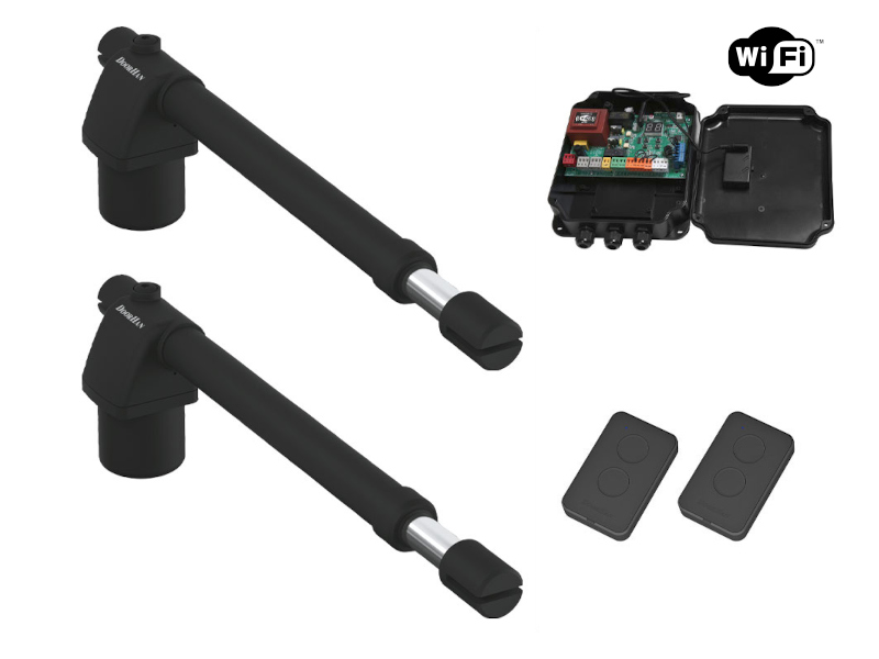 Комплект приводов SW-4000 c 2-мя пультами, платой PCB-SW и блоком wifi-control